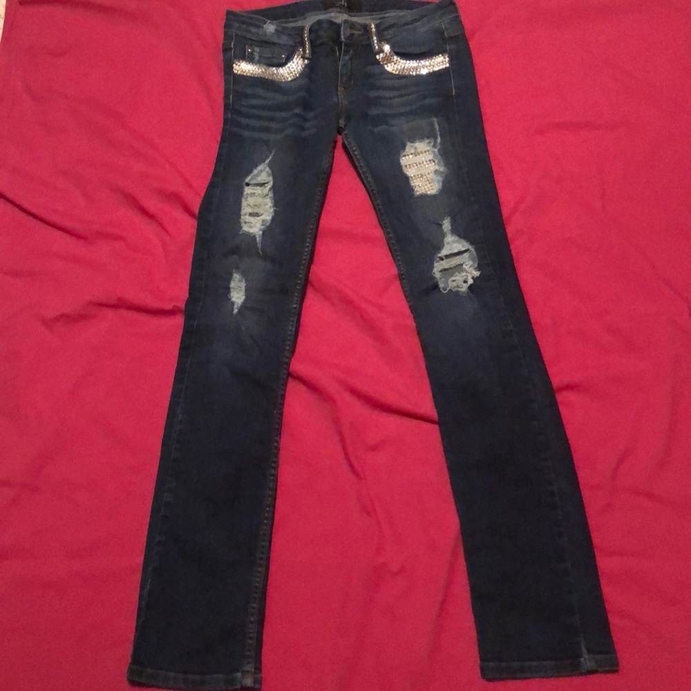A7 Swarovski Crystal Jeans